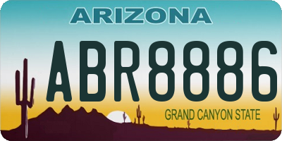 AZ license plate ABR8886