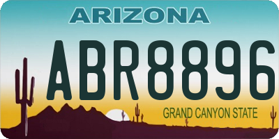 AZ license plate ABR8896