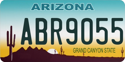 AZ license plate ABR9055