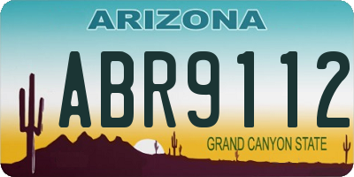 AZ license plate ABR9112