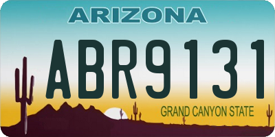 AZ license plate ABR9131