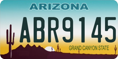 AZ license plate ABR9145