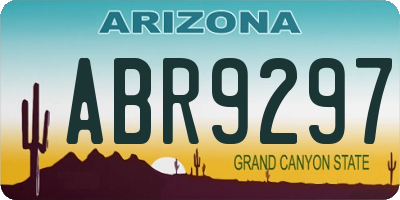 AZ license plate ABR9297