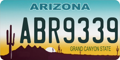 AZ license plate ABR9339
