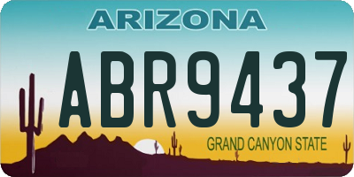 AZ license plate ABR9437