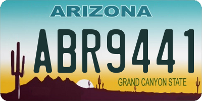 AZ license plate ABR9441