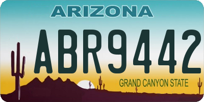 AZ license plate ABR9442