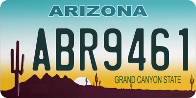 AZ license plate ABR9461