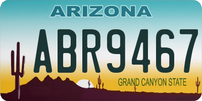 AZ license plate ABR9467