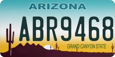AZ license plate ABR9468