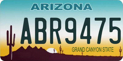 AZ license plate ABR9475