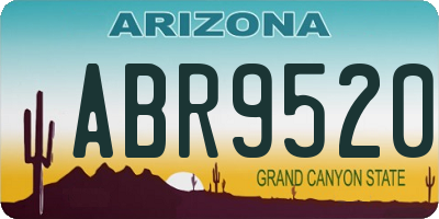 AZ license plate ABR9520