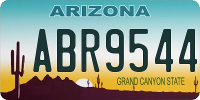 AZ license plate ABR9544