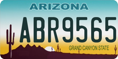 AZ license plate ABR9565