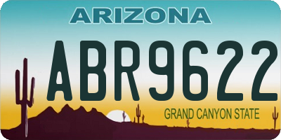 AZ license plate ABR9622