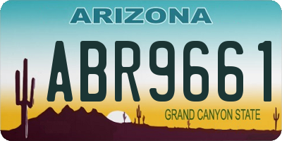 AZ license plate ABR9661
