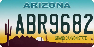 AZ license plate ABR9682