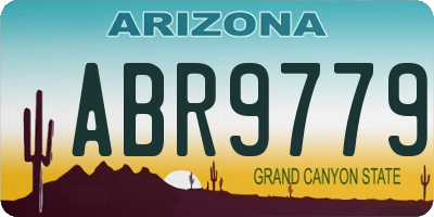 AZ license plate ABR9779