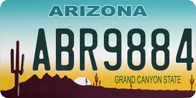 AZ license plate ABR9884