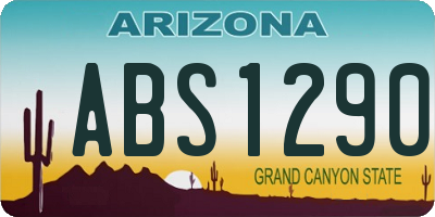 AZ license plate ABS1290