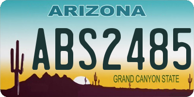 AZ license plate ABS2485