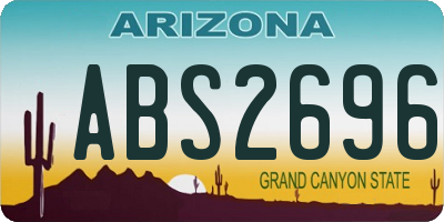 AZ license plate ABS2696