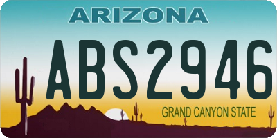 AZ license plate ABS2946