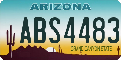 AZ license plate ABS4483
