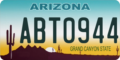 AZ license plate ABT0944