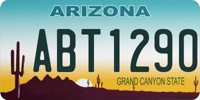 AZ license plate ABT1290