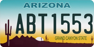 AZ license plate ABT1553