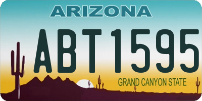 AZ license plate ABT1595
