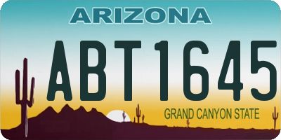 AZ license plate ABT1645