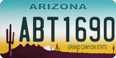 AZ license plate ABT1690