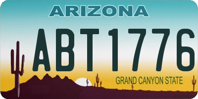 AZ license plate ABT1776