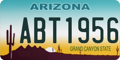 AZ license plate ABT1956