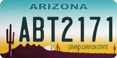 AZ license plate ABT2171
