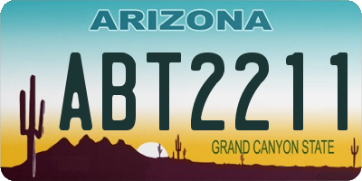 AZ license plate ABT2211