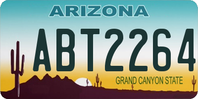 AZ license plate ABT2264