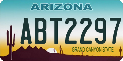 AZ license plate ABT2297