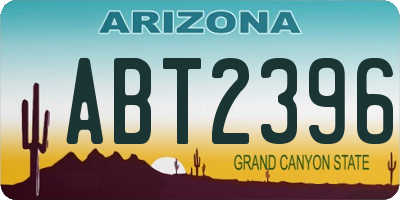 AZ license plate ABT2396