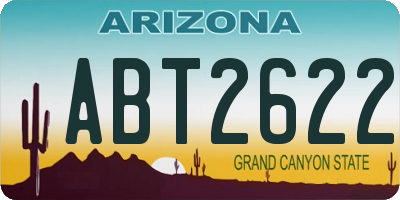 AZ license plate ABT2622