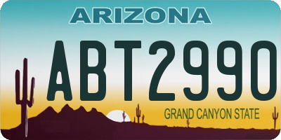 AZ license plate ABT2990