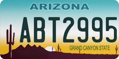 AZ license plate ABT2995