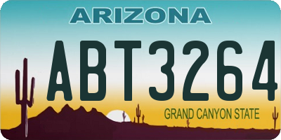 AZ license plate ABT3264