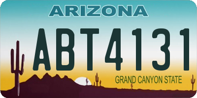 AZ license plate ABT4131