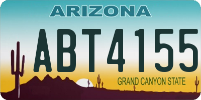 AZ license plate ABT4155