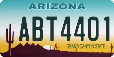 AZ license plate ABT4401