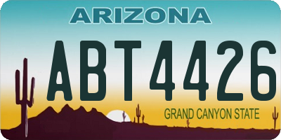 AZ license plate ABT4426