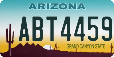 AZ license plate ABT4459